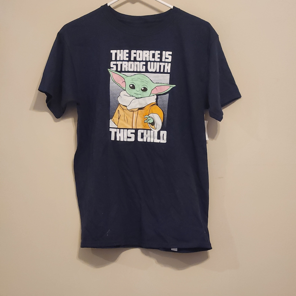 Star Wars Black Kids T-Shirt with Yoda Design